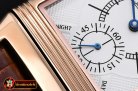 JAEGER LE COULTRE JL Reverso Automatic RG/LE White/Stk/Num Asia