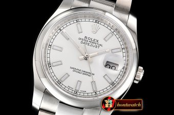 Rolex DateJust 36mm Oyst Dm 904L SS/SS White/Stk GMF SA3135