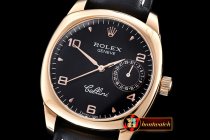 ROLCEL070A - Cellini Date RG/LE Black Num Asia 2824