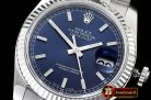 Rolex Datejust Man DJ 36mm Oyst Flt 904L SS/SS Blue/Stk ARF A3135 Mod