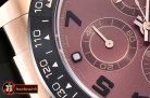 Rolex Daytona Cer RG/RU Brown Num BP Ult A7750 Mod
