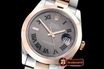 Rolex Datejust II DJ2 41mm Oyt Smt RG/SS Grey/Rmn BP Asia 2813
