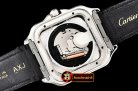 Cartier Santos De Cartier 2018 Mens SS/LE (Blk) Wht Swiss Qtz