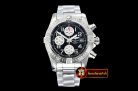 Breitling Avenger II Chronograph 43mm SS/SS Blk/Wht GF A7750