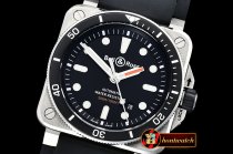 Bell & Ross BR03-92 42mm Diver SS/RU Black/Stk 1:1 Miyota 9015