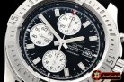 Breitling Colt 44mm Chronograph Automatic SS/RU Black/Stk A7750
