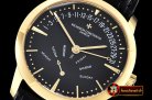 Replica VACH. CONSTANTINE Patrimony Bi-RetroGrade Day-Date YG/LE