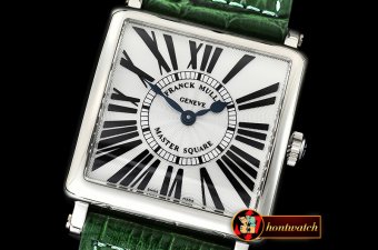 Franck Muller Master Sq 6002 Midsize SS/LE Green White GF - Swiss Qtz