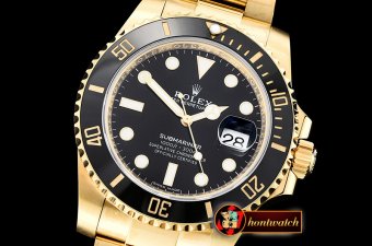 Rolex Submariner 116618LN Wrap YG/YG Black VRF Asia 2836