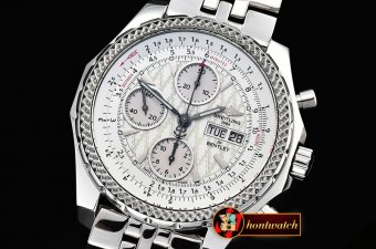 Breitling Bentley GT 44mm SS/SS White Pattern BP Ult Asia 7750