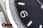 Patek Philippe Nautilus 7010 Ladies SS/SS Diams Blk - Swiss Qtz