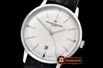 VACH. CONSTANTINE Patrimony Ref.85150 SS/LE White/Stick MKF Miyota 9015