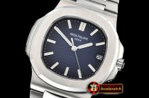 Patek Philippe Nautilus Jumbo 5711 SS/SS Blue/Stk PPF MY9015 Mod