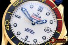 Omega Seamaster Commander 007 YG/NY White URF MY8205 Mod