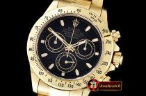 ROLDYT0184 - Daytona 18K YG Wrapped Black Stk BP A7750 Mod 4130