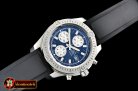 Breitling Colt 44mm Chronograph Automatic SS/RU Blue/Stk A7750