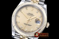 Rolex DateJust 2 Wrap YG/SS Flt Gold Diams Jub Noob A3235