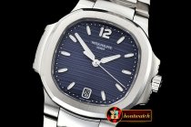Patek Philippe Nautilus 7018 Ladies 33mm SS/SS Blue PF MY9015
