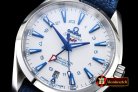 Replica Omega Aqua Terra GMT SS/NY Wht/Blue JHF A2824 Mod8500