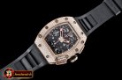 Richard Mille RM011-03 Flyback Chrono Diams RG/RU KVF A7750 Mod