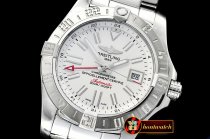 Breitling Avenger II GMT A3239011 SS/SS White GF A2836