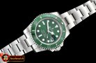 Rolex Submariner 116610LV 904L SS/SS Green GMF SA3135