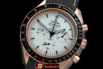 Best Replica Omega Speedmaster Snoppy RG/LE White OS20 Quartz
