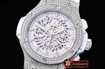 Fake Hublot Aero Big Bang Diams SS/RU Diams Skeletonal A7750 Mod