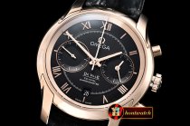 Omega De Ville Chronograph Cal.9300 RG/LE Black JHF A7750