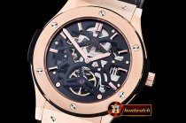 HUB0337 - Classic Fusion 45mm Tourbillon RG/LE Black Asian Auto