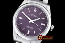 Rolex Oyster Pert. 39mm 114300 SS/SS Red Grape ANF A2836