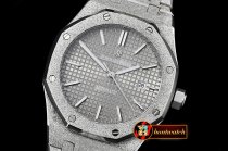 Audemars Piguet Royal Oak Jumbo 15400 Frosted SS/SS Grey Asia 21