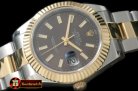 R2DJ0187G - SS/YG Oyster Fluted Grey Sticks Asian Eta 2836-2