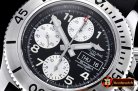 Breitling Superocean SteelFish Chrono SS/RU Blk/Wht A7750