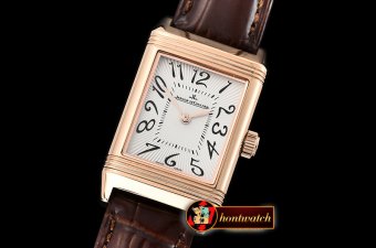 Jaeger Le Coultre JL Reverso Ladies RG/LE White/Num MY6T51 Mod