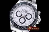 Rolex Daytona Ceramic Bezel SS/SS White Noob A7750