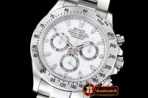 Rolex Daytona 116520 904L SS/SS Wht GMF Asia 7750 A4130