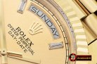 Rolex DayDate 40mm Flt YG/YG Gold Baug. Diam BP A2836