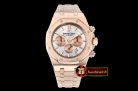 Audemars Piguet Royal Oak Chronograph 26331ST RG/RG White OMF A7750