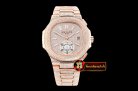 Patek Philippe Nautilus 5980 Full Diams RG/RG Diam Asia 7750 Mod
