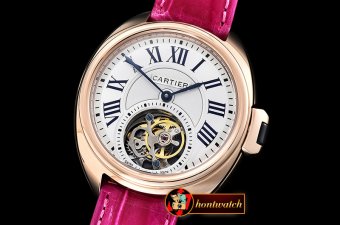 Cartier Cle De Cartier Tourb Ladies RG/LE White Asia HW Tourb