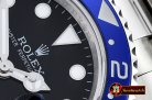 Rolex GMT II Red/Blue SS/SS Black BP A3186 Mod