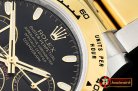 Rolex Daytona 116523 YG/SS Black Stk OMF A7750 Mod