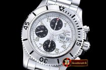 Breitling superocean SteelFish Chrono SS/SS Wht/Blk A7750
