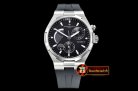 Vach. Constantine Overseas Dual Time Power Reserve SS/RU Blk TWA A1222