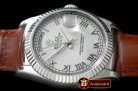 Replica Rolex DayDate Fluted White Roman SS/LE Asian 2813