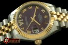 RMDJ203B - SS/YG Jubilee Purple Roman Asia 2836