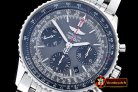 Replica Breitling Navitimer SS/SS Grey/Black Asia 7750 Mod