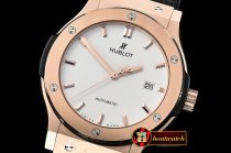 Hublot Classic Fusion 42mm RG/LE White JJF Asia 2892