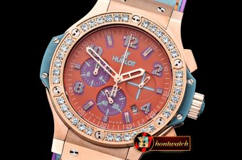 Hublot Big Bang Pop Art 38mm RG/LE Red/Diam Bez OS20 Qtz
